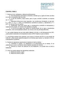 CONTROL TEMA 2. 1.- Razona si son verdaderas o falsas las