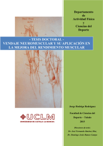 tesis doctoral - vendaje neuromuscular y su - Ruidera