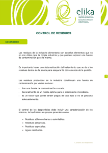 Control de residuos