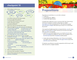 Prepositions - BBC Active | Languages