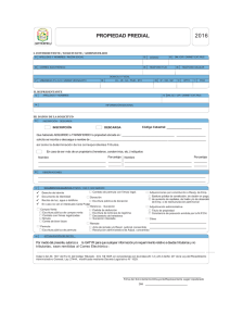 Formulario Propiedad Predial
