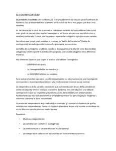 La prueba Chi Cuadrada (χ²)