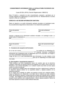 CONSENTIMIENTO INFORMADO PARA LA INYECCIÓN