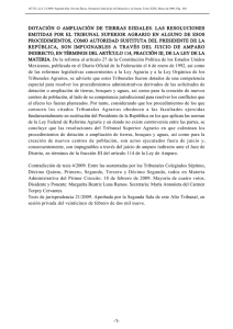 dotación o ampliación de tierras ejidales. las resoluciones emitidas