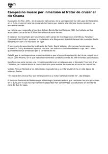 Campesino muere por inmersión al tratar de cruzar el río Chama