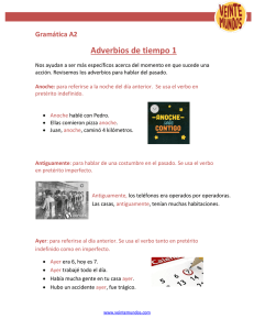 Gramática A2 Adverbios de tiempo 1