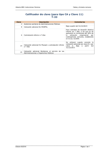 Calificador de clave (para tipo CA y Clave 11) T-33
