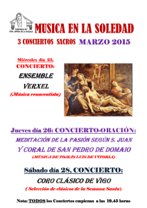 Cartel de conciertos S Sta. 2015 - Diocese de Tui-Vigo