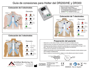 Guía de conexiones para Holter del DR200
