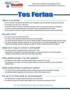 Tos Ferina: Información del Condado de Santa Bárbara