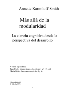 Ciencia Cognitiva y Desarrollo Infantil: Karmiloff-Smith