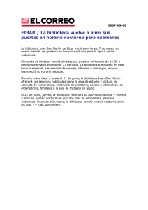 EIBAR / La biblioteca vuelve a abrir sus puertas en horario