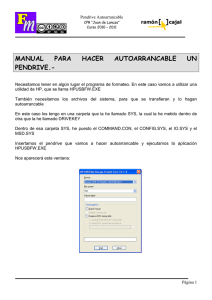 1. crear una memoria usb como arranque.