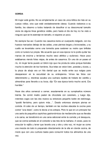 GORDA Mi mujer está gorda. No es simplemente