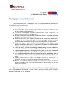Decálogo para formar delincuentes