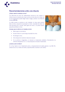 Recomendaciones ante una disuria