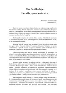 Ciro Castillo-Rojo: Una vida y ¡nunca más otra!