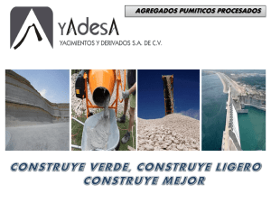 agregados pumiticos procesados