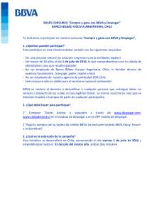 BASES CONCURSO “Compra y gana con BBVA y Despegar