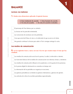 Autoevaluación para que puedas valorar si has
