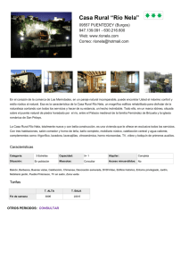 descargar ficha - Casa Rural "Río Nela"