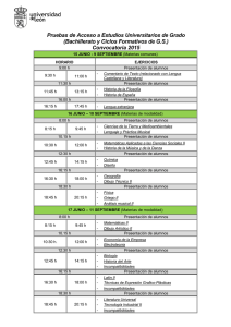Pruebas de acceso a Estudios Universitarios