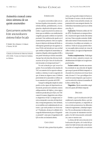 Asimetría craneal como único síntoma de un quiste aracnoideo