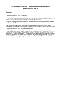 Requisitos - Comunidad de Madrid