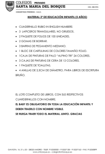 e. infantil 5 años - Colegio Santa María del Bosque