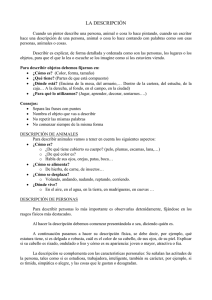 LA DESCRIPCIÓN