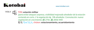1456.4 屯 TON: estación militar (para evitar ataques sorpresa