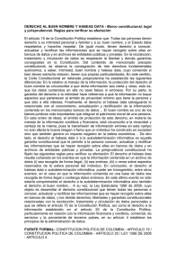 DERECHO AL BUEN NOMBRE Y HABEAS DATA