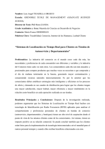 “Sistemas de Localización en Tiempo Real para Clientes en