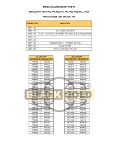 BANDAS ACANALADAS EN V TIPO PK PERFILES UNA CARA PK3