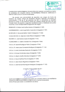 CANDIDATURA QUE SE PRESENTA AS ELECCIONS DE CARGpS