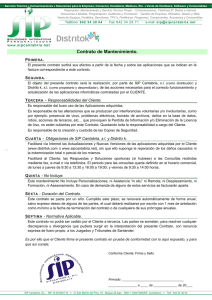 Contrato de Mantenimiento.
