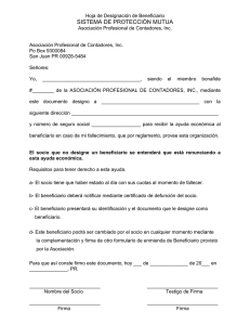 SOLICITUD DE SISTEMA DE PROTECCION MUTUA