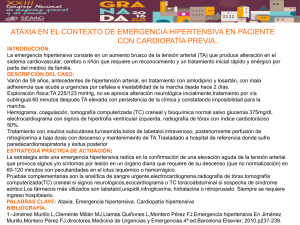 INTRODUCCIÓN: La emergencia hipertensiva consiste en un
