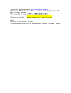 1) Acceder a la dirección electrónica http://cursos.quimica.unam.mx