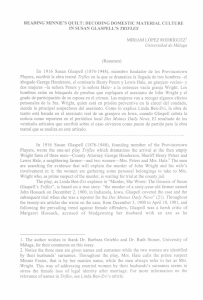 READING MINNIE`S QUILT: DECODING DOMESnC MATERIAL