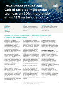 IMSolutions reduce con Colt el ratio de incidencias técnicas un 20