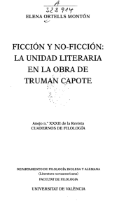 ficción y no-ficción: la unidad literaria en la obra de trumañ