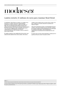 Londres invierte 25 millones de euros para reanimar Bond Street