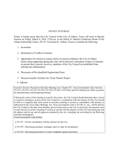 City Council Special Session 3-4-16