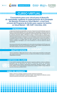 Plegable curso Salud Mental