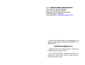 inecuaciones irracionales