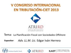 Tema: Adv. LL.M. Lic. Edgar Iván Herrera