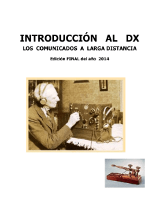 INTRODUCCIÓN AL DX - Radio Club Concepción, CE5JA