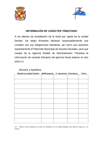 Modelo de información de carácter tributario