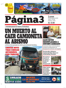 UN MUERTO AL CAER CAMIONETA AL ABISMO